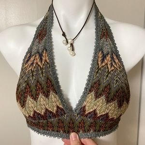 NWT Free People Intimately Halter Top Bralette Size M